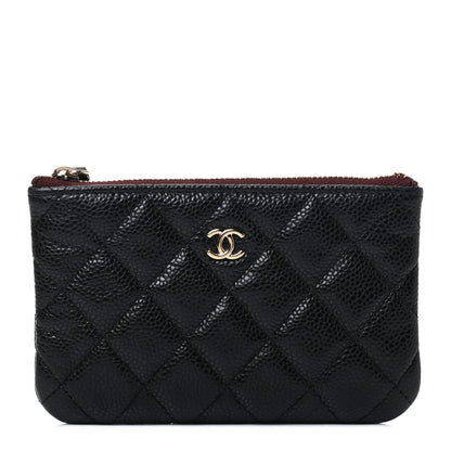 Chanel Caviar Quilted Small Cosmetic Case Black 1 of 7
