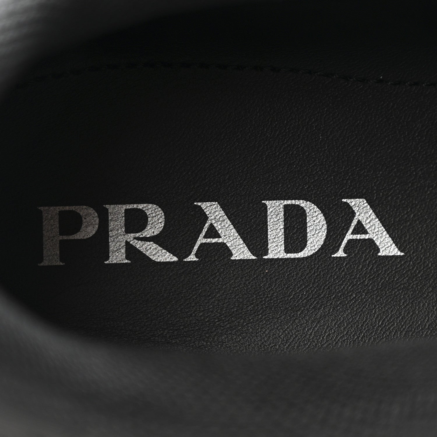 Prada Re-Nylon Gabardine Metal Triangle Logo Mens Downtown Low Top Sneakers 9 Black 7 of 11