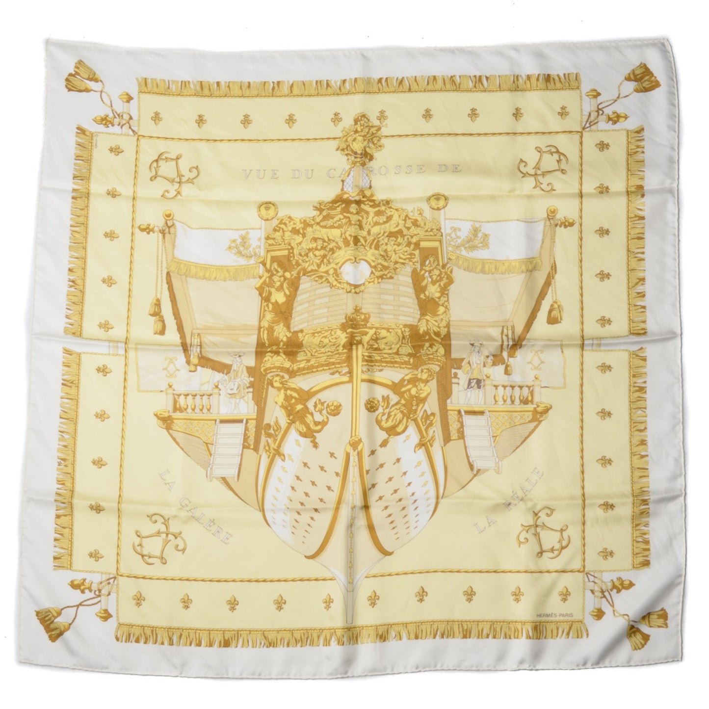 Silk Vue Du Carrosse De La Galere La Reale Scarf 90