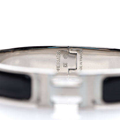 Hermes Enamel Narrow Clic Clac H Bracelet PM Black 3 of 6