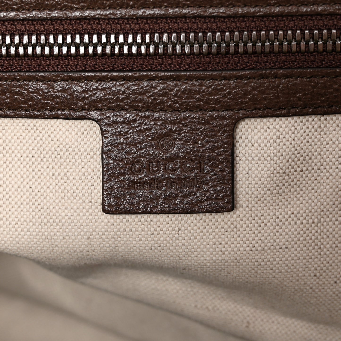 GG Supreme Monogram Textured Dollar Calfskin Web Medium Ophidia Carry-On Duffle Bag Beige Ebony New Acero