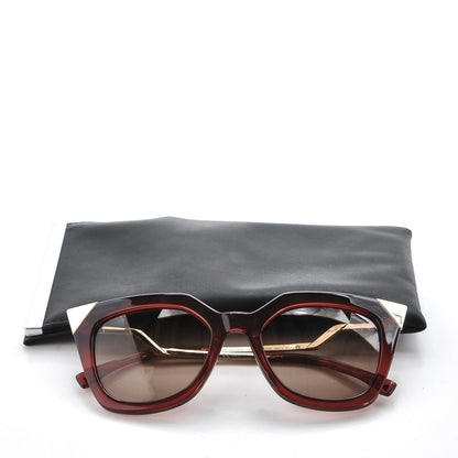 Fendi Iridia Cat Eye Sunglasses FF 0060/S Red 7 of 7