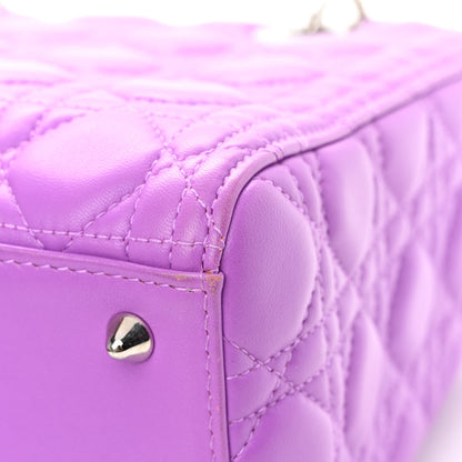 Christian Dior Lambskin Cannage Medium Lady Dior Purple 11 of 12
