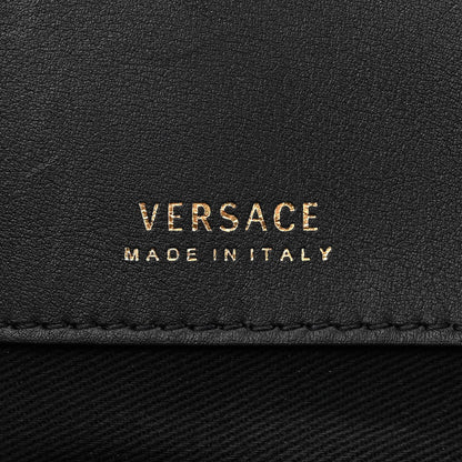 Versace Vitello Virtus Tote Black 6 of 9
