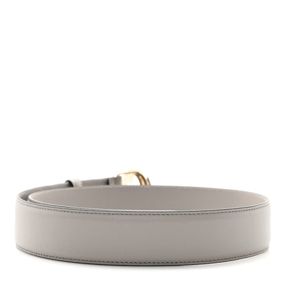 Gucci Calfskin Interlocking G Belt 80 32 Storm Grey 2 of 4