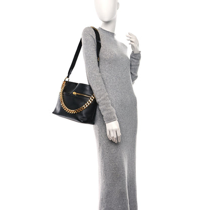 Tom Ford Calfskin Medium Avery Hobo Shoulder Bag Black 2 of 8