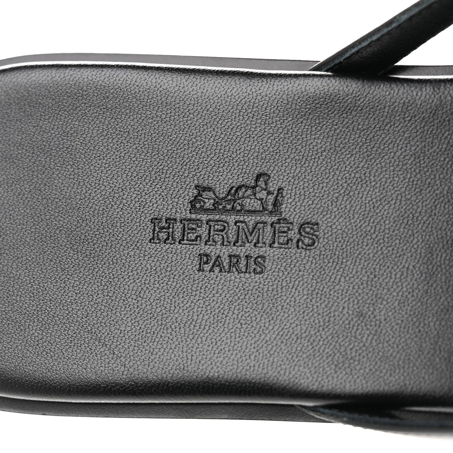 Hermes Calfskin Miss Sandals 39 Black 8 of 9