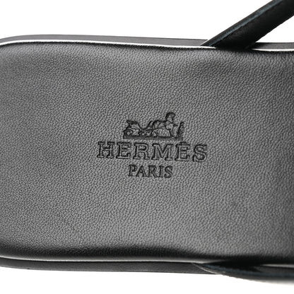 Hermes Calfskin Miss Sandals 39 Black 8 of 9