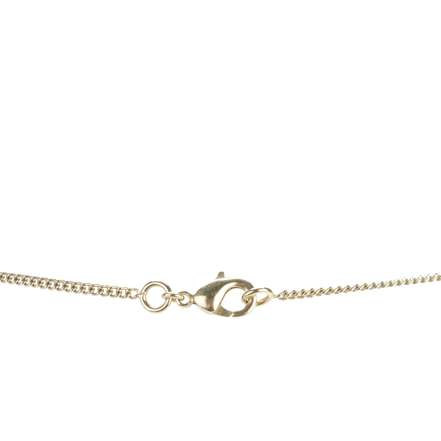 Chanel Medallion CC Quilted Pendant Necklace Gold 3 of 5