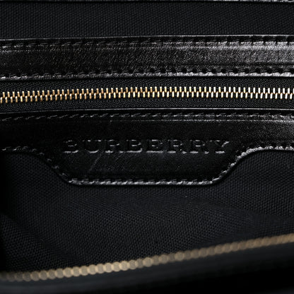 Burberry House Check Bridle Calfskin Medium Gosford Hobo Black 6 of 16