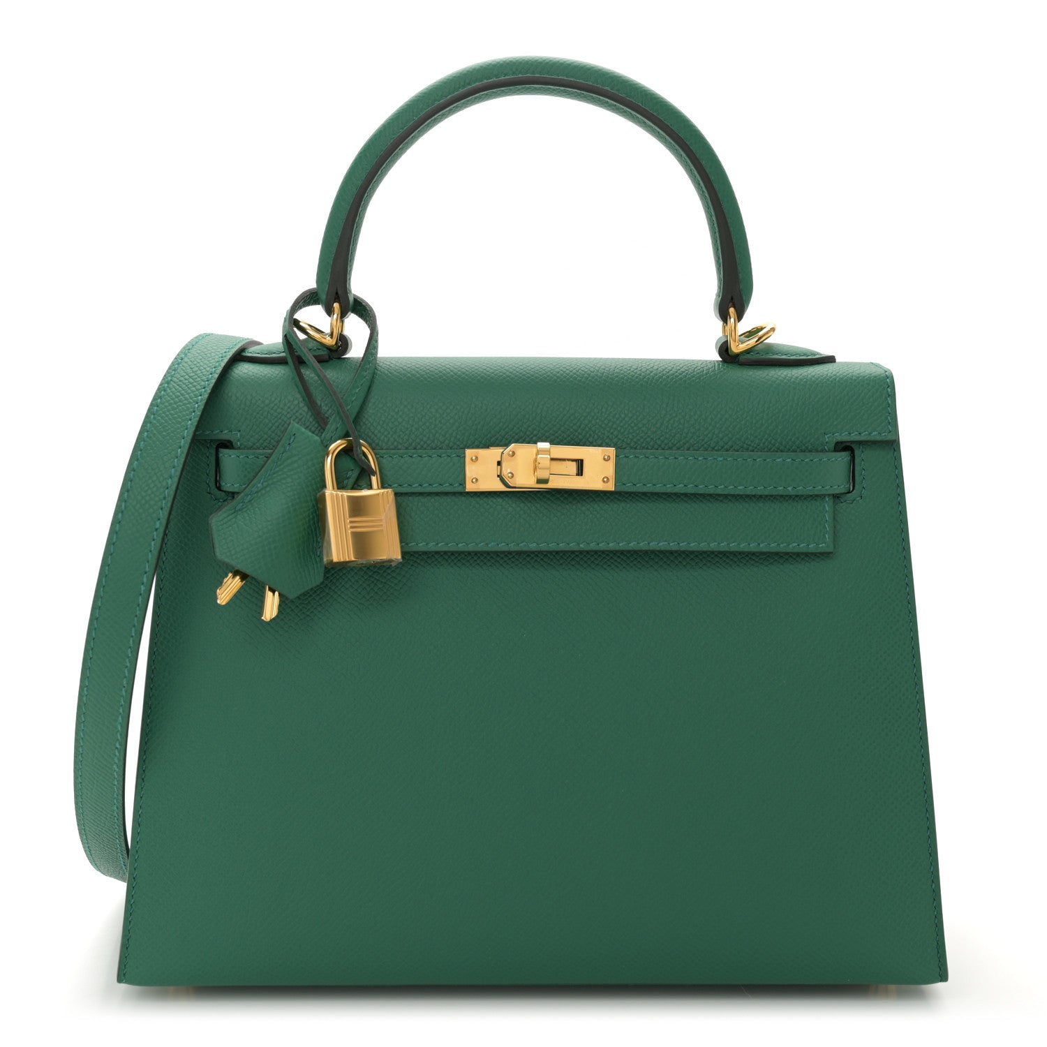 Hermes Epsom Kelly Sellier 25 Vert Vertigo 1 of 11