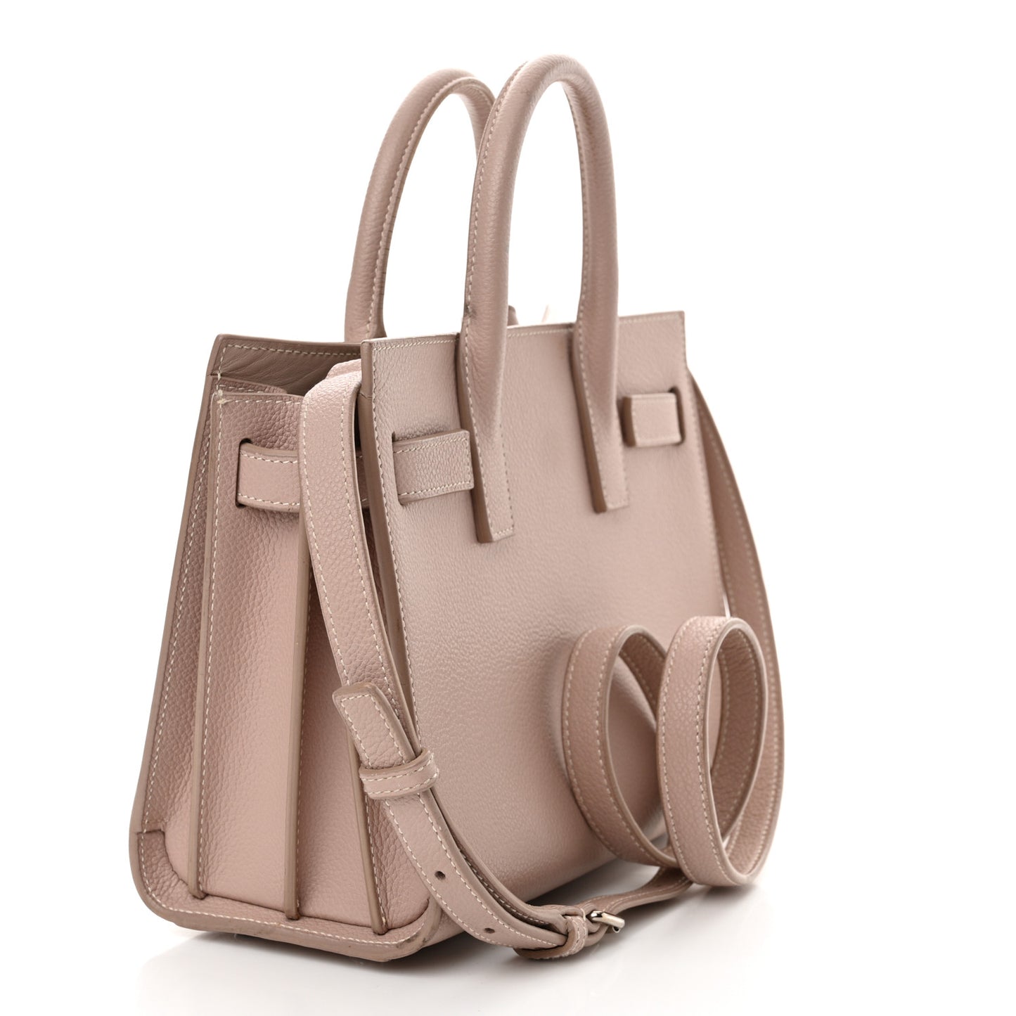 Grained Calfskin Nano Sac De Jour Antique Rose