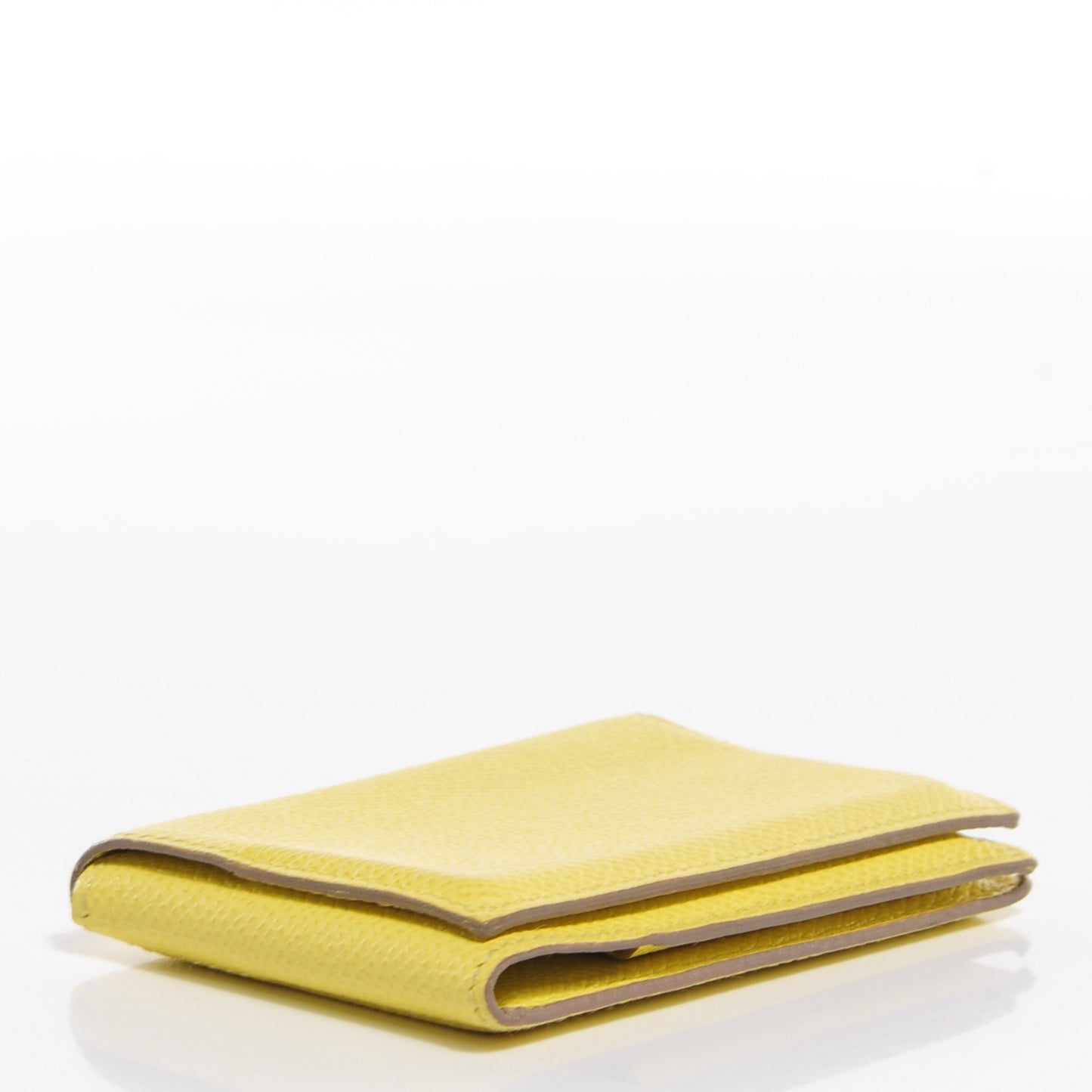 Epsom Guernesey Card Case Soufre