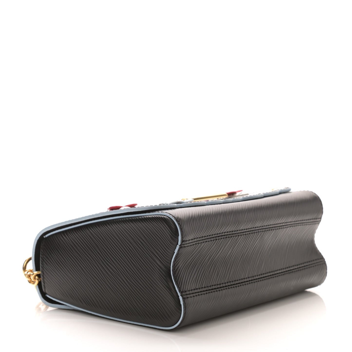 Epi Blooming Flowers Twist Shoulder Bag MM Black