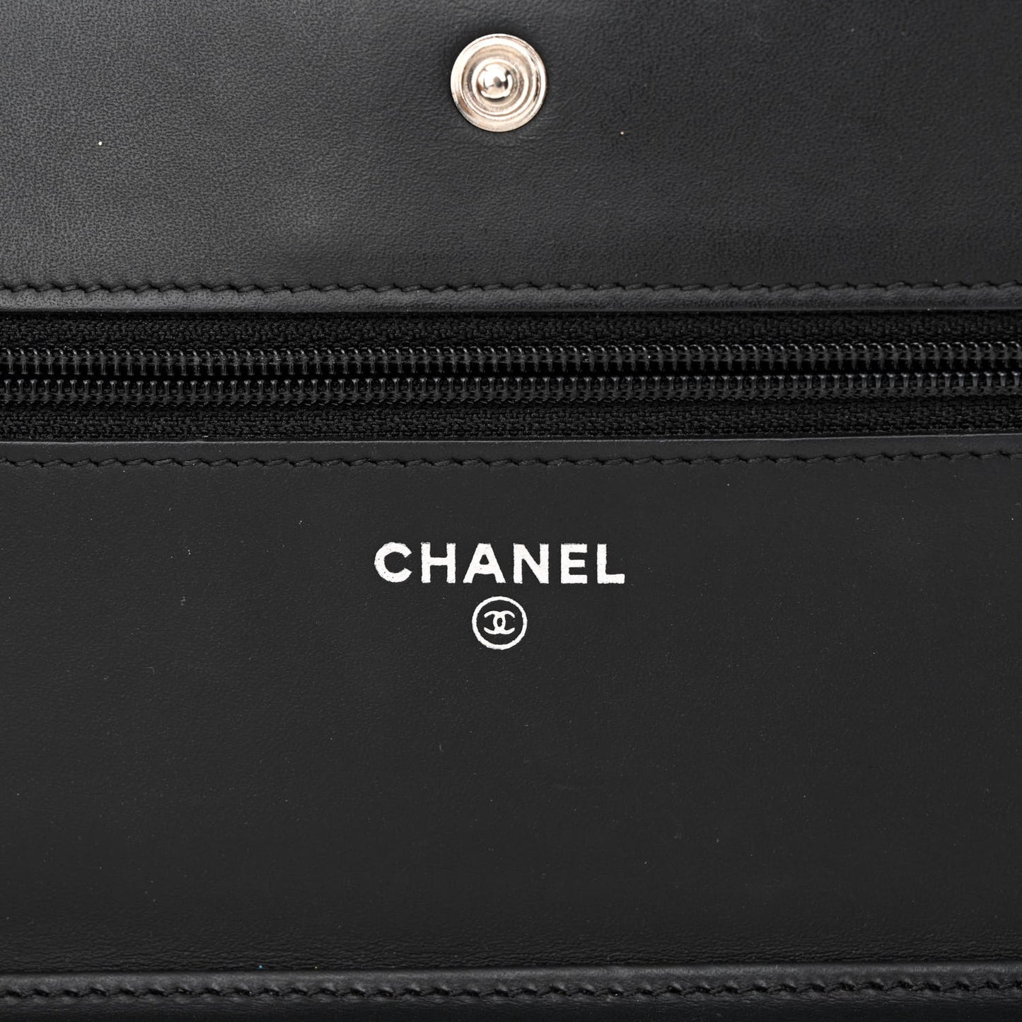 Caviar Quilted Boy Wallet On Chain WOC Black