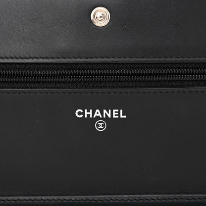 Chanel Caviar Quilted Boy Wallet On Chain WOC Black 5 of 11