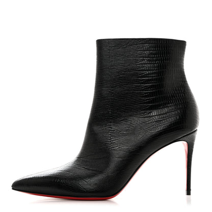 Christian Louboutin Calfskin Lizard Embossed So Kate Booty 85 Ankle Boots 39.5 Black 1 of 8