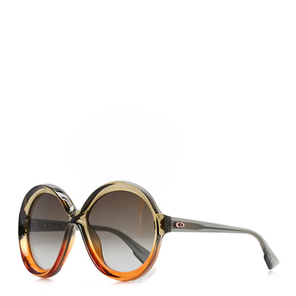 Christian Dior Diorbianca Round Sunglasses Brown 1 of 7