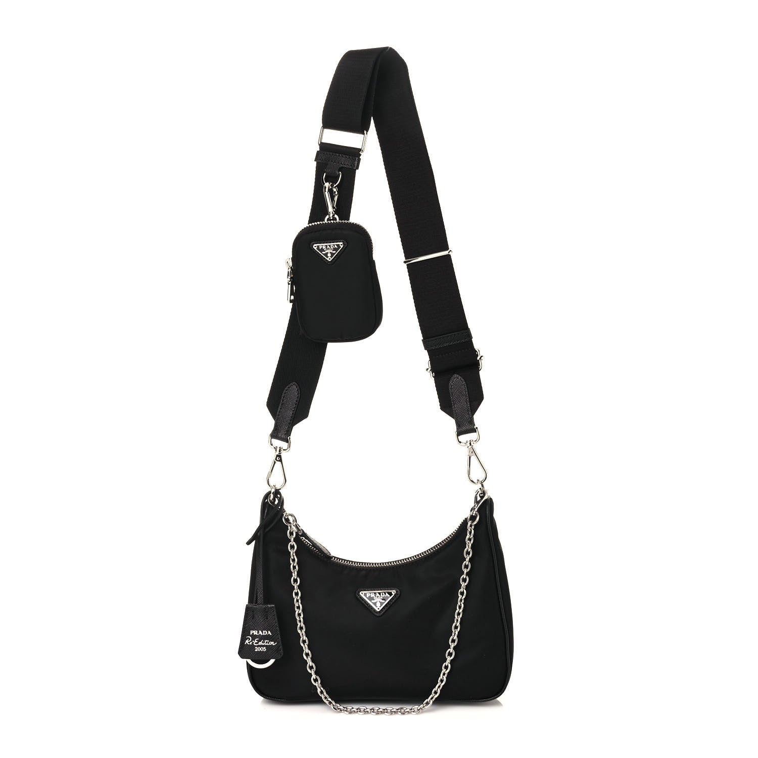 Prada Nylon Re-Edition 2005 Shoulder Bag Black 1 of 12