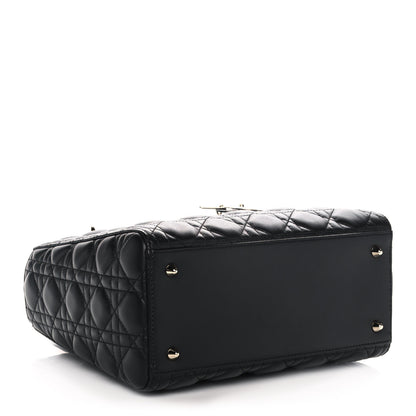 Christian Dior Lambskin Cannage Medium Lady Dior Black 4 of 14