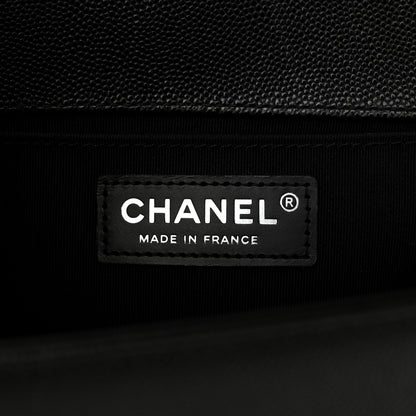 Chanel Caviar Quilted Medium Boy Flap Black 6 of 11