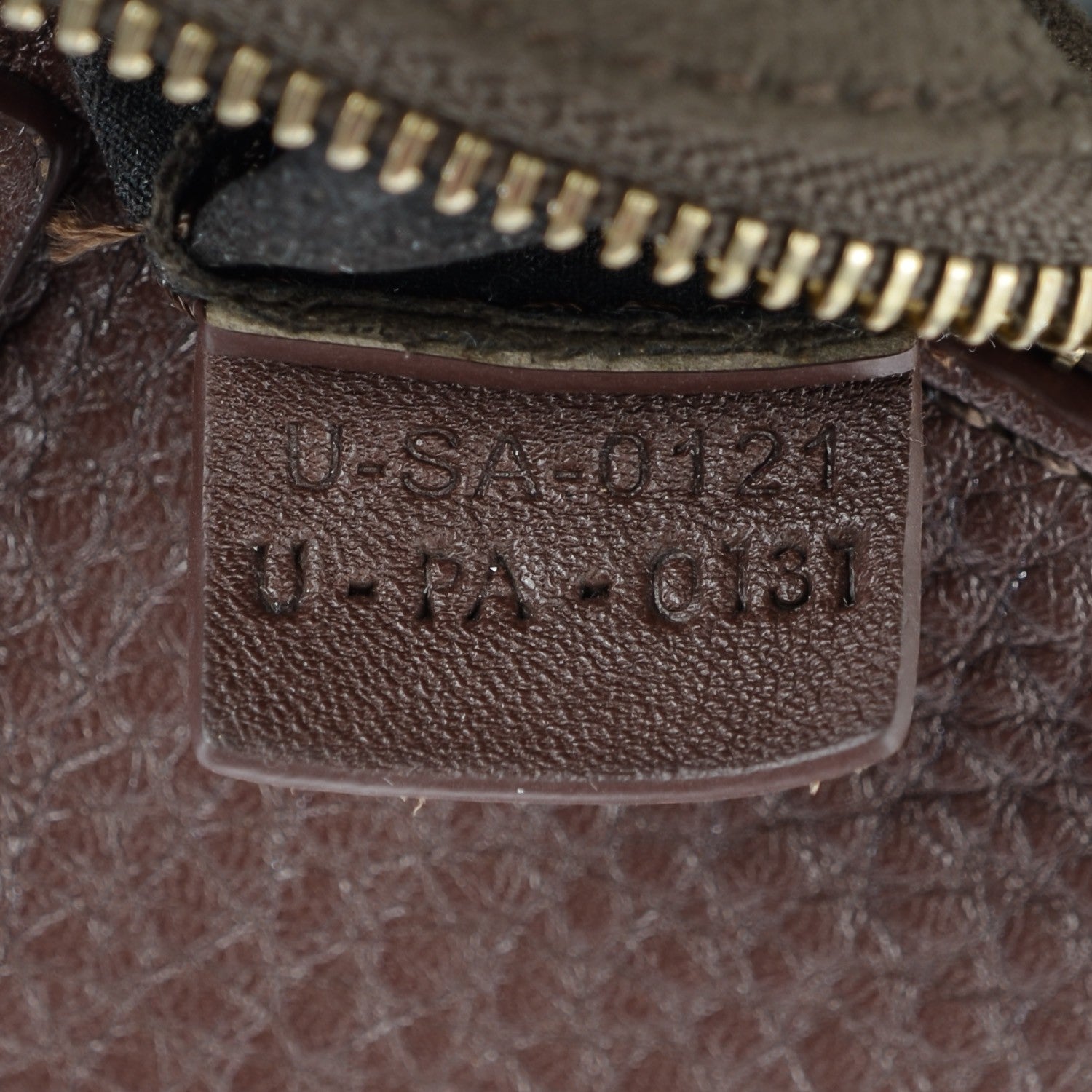 Celine Pebbled Calfskin Mini Luggage Chocolate 9 of 10