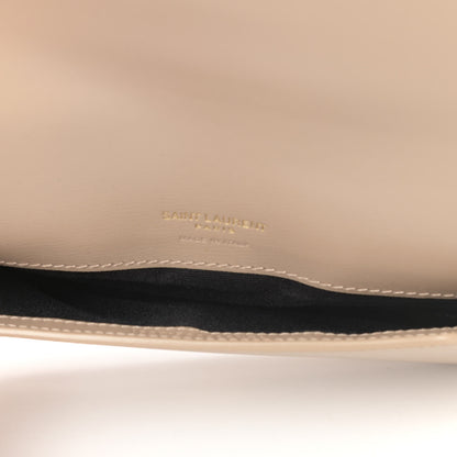 Saint Laurent Smooth Calfskin Monogram Phone Holder Crossbody Dark Beige 5 of 10