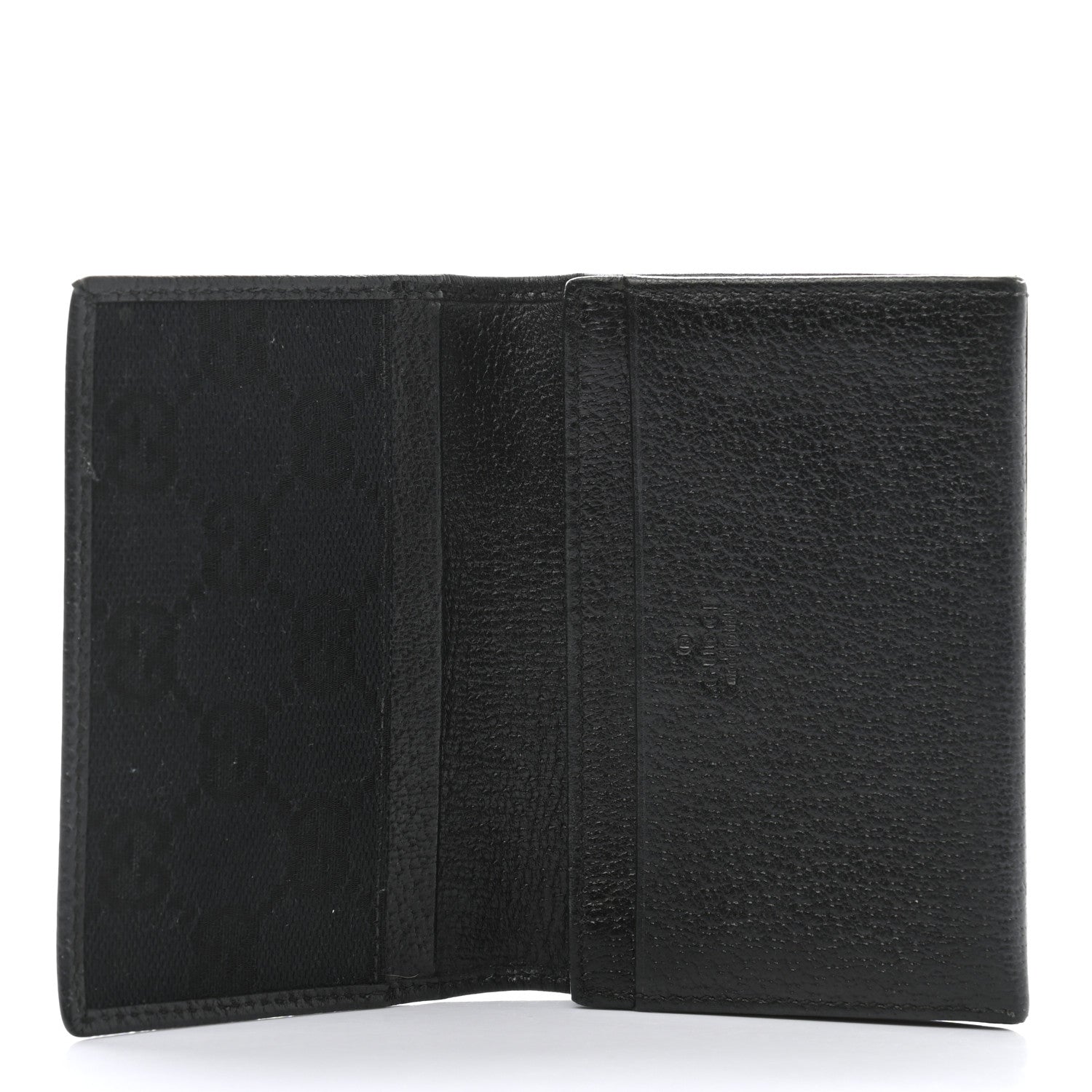 Gucci Calfskin Boar Ring Card Holder Black 5 of 10