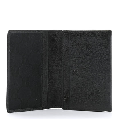 Gucci Calfskin Boar Ring Card Holder Black 5 of 10