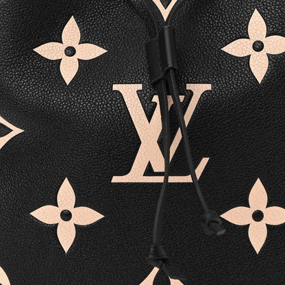 Louis Vuitton Empreinte Monogram Giant Neonoe MM Black Beige 7 of 9