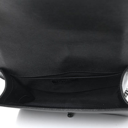 Chanel Caviar Quilted Medium Boy Flap So Black 5 of 12