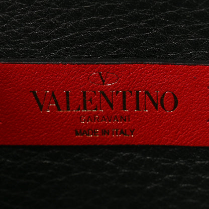 Valentino Garavani Pebbled Calfskin Rockstud Side Slip Crossbody Black 6 of 12