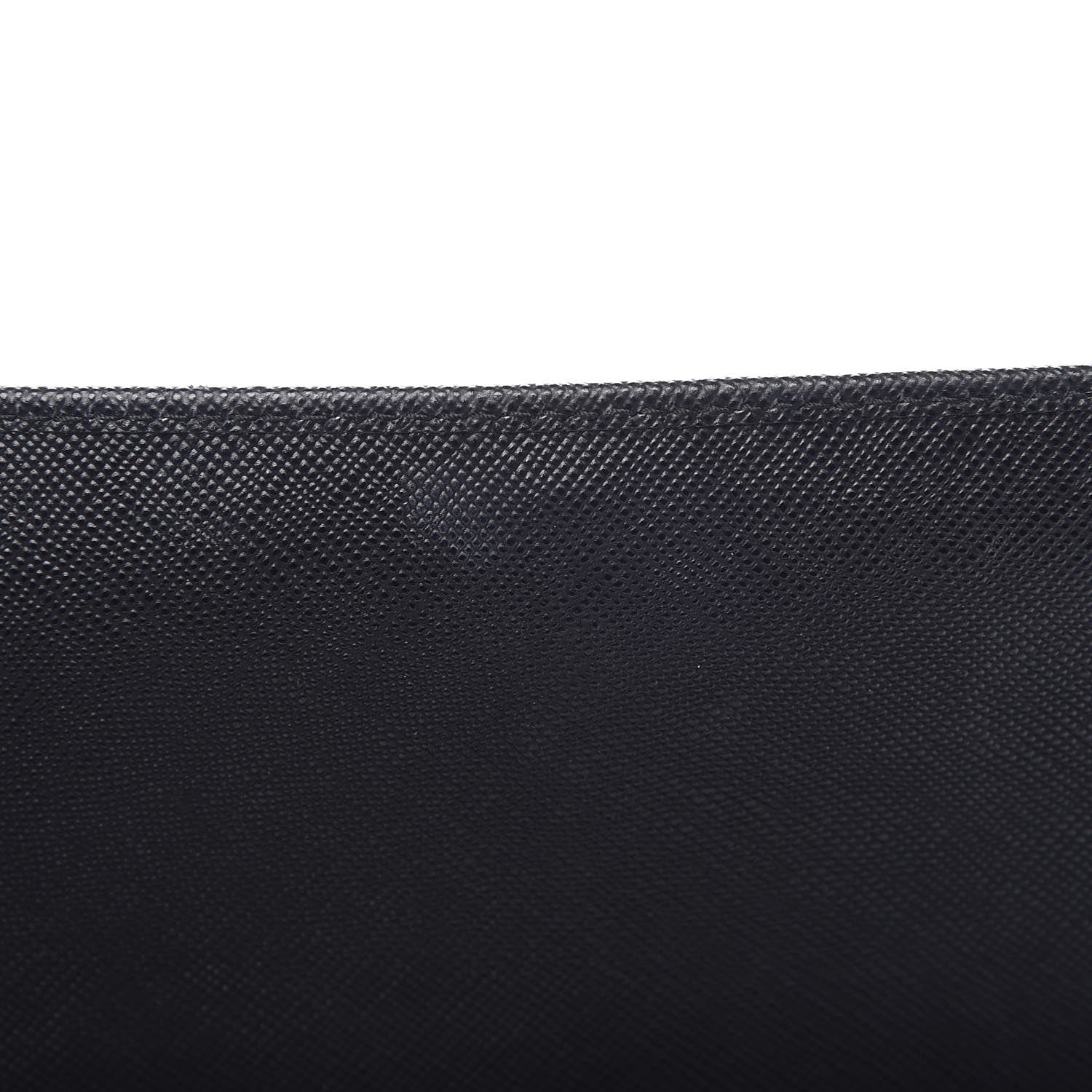 Prada Saffiano Metal Oro Chain Wallet Black 8 of 9