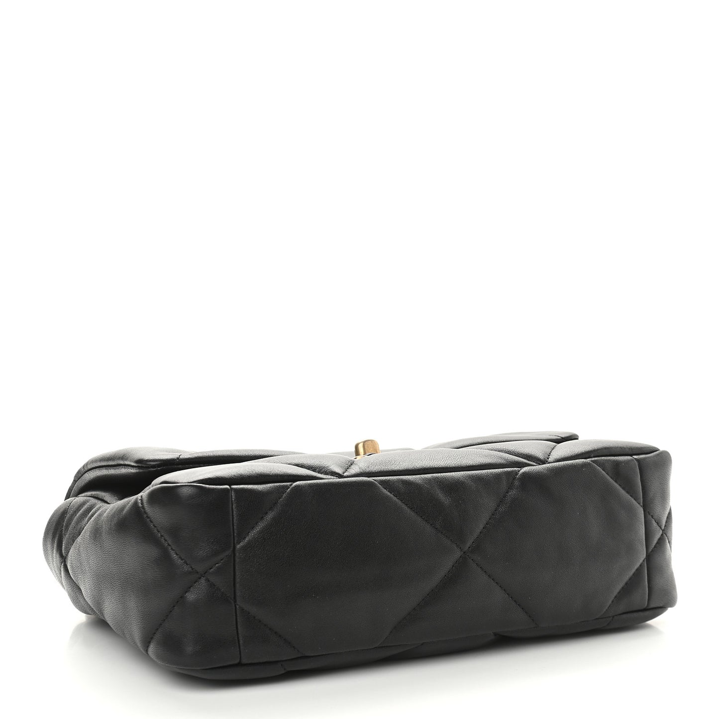 Lambskin Quilted Medium Chanel 19 Flap Black