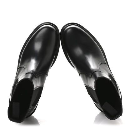 Hermes Calfskin Harrow Ankle Boots 35 Black 2 of 9