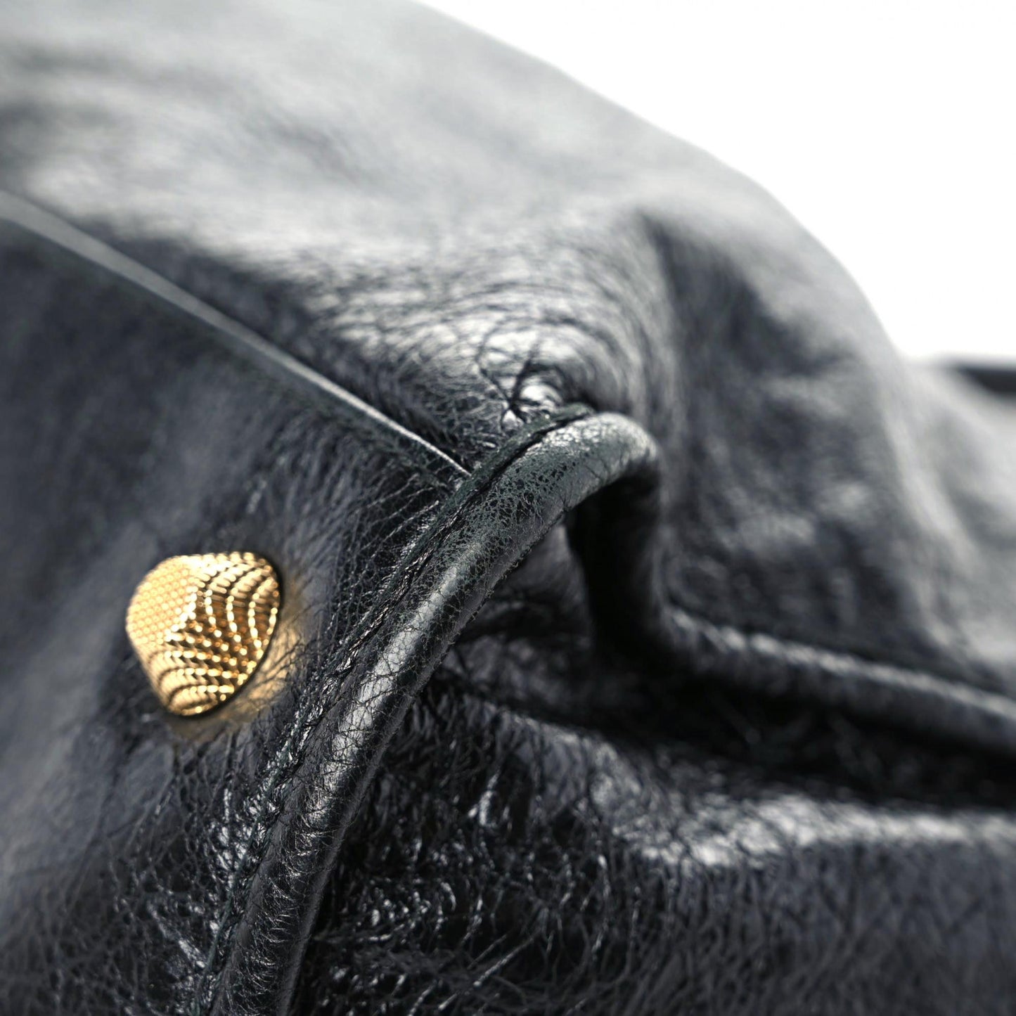 Agneau Giant 12 Gold Hardware Work Black