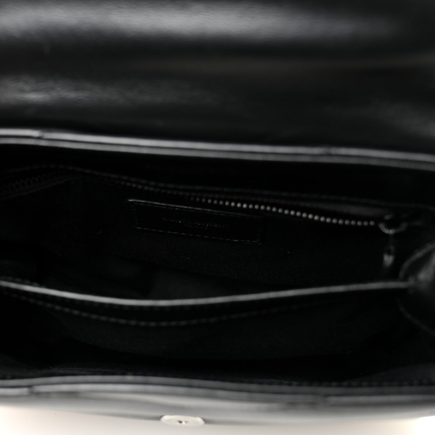 Saint Laurent Calfskin Y Quilted Monogram Monochrome Toy Loulou Crossbody Bag Black 5 of 11
