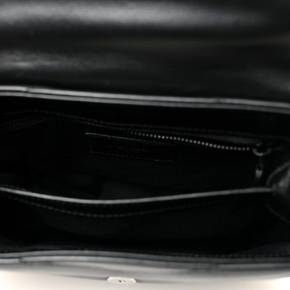 Saint Laurent Calfskin Y Quilted Monogram Monochrome Toy Loulou Crossbody Bag Black 5 of 11