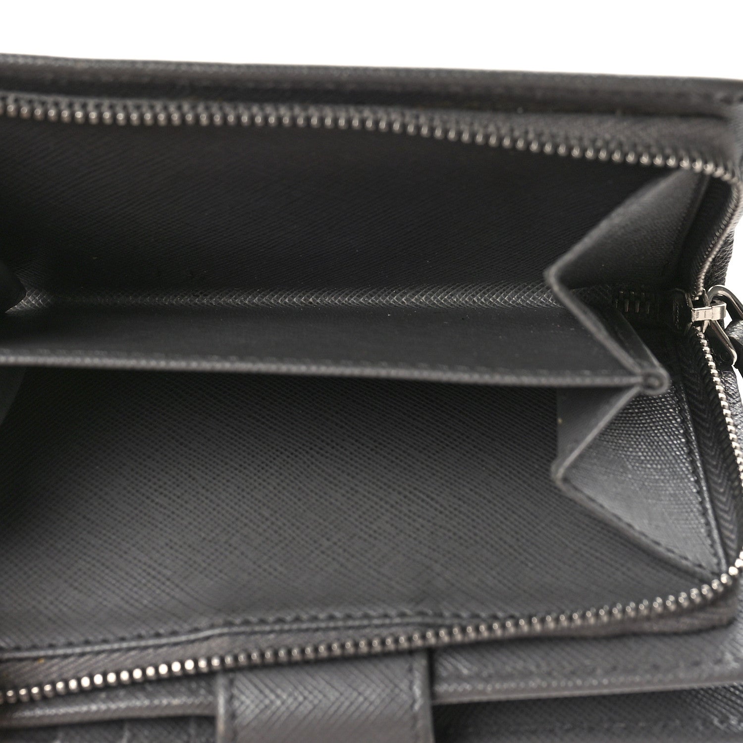 Prada Saffiano Metal Compact Wallet Marmo 5 of 11
