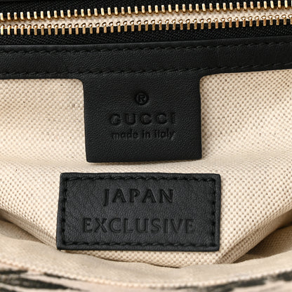 Gucci Canvas Herbarium Print Tote Black 5 of 16