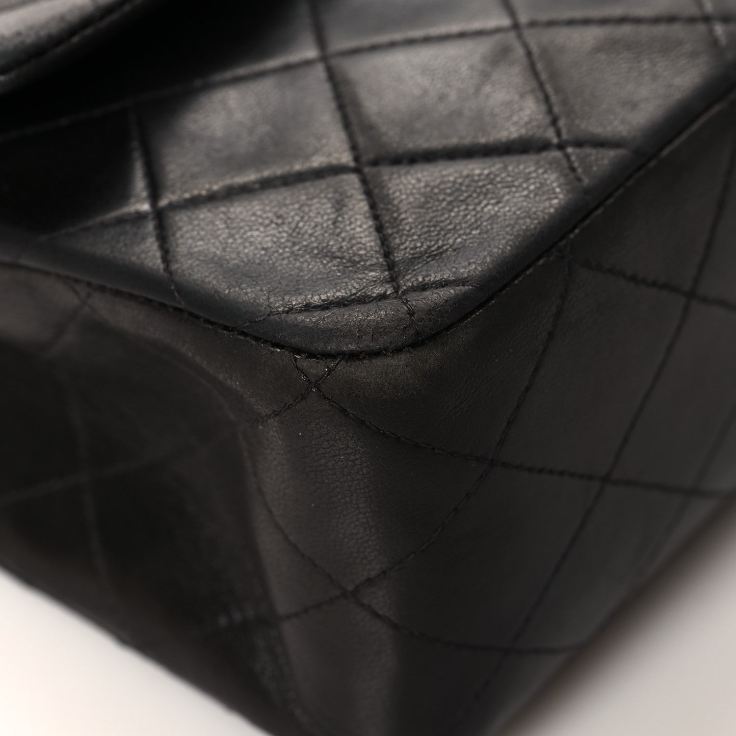 Chanel Lambskin Quilted Medium Double Flap Black 9 of 12