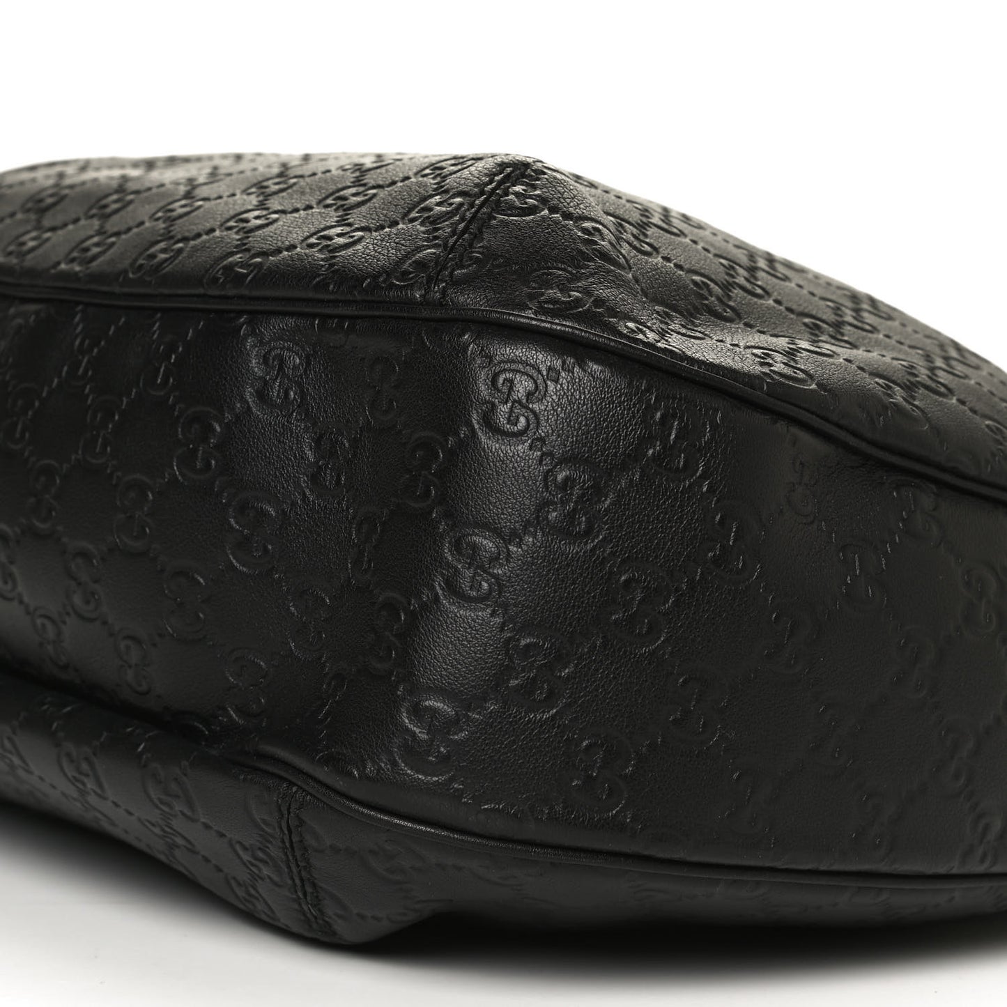 Guccissima Large New Ladies Web Hobo Black