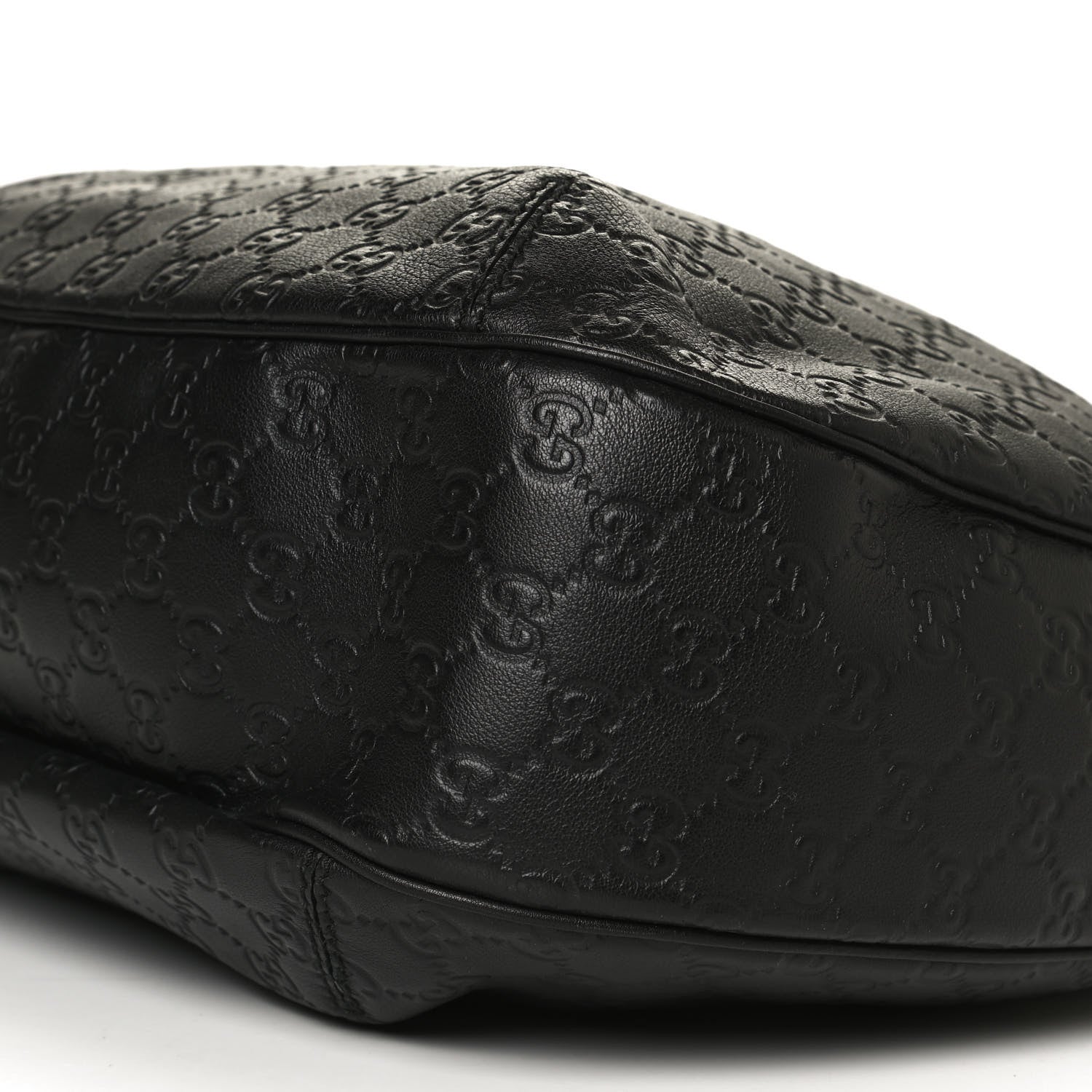 Gucci Guccissima Large New Ladies Web Hobo Black 10 of 13