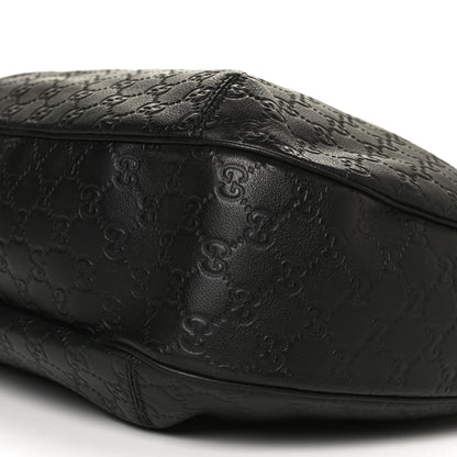 Gucci Guccissima Large New Ladies Web Hobo Black 10 of 13