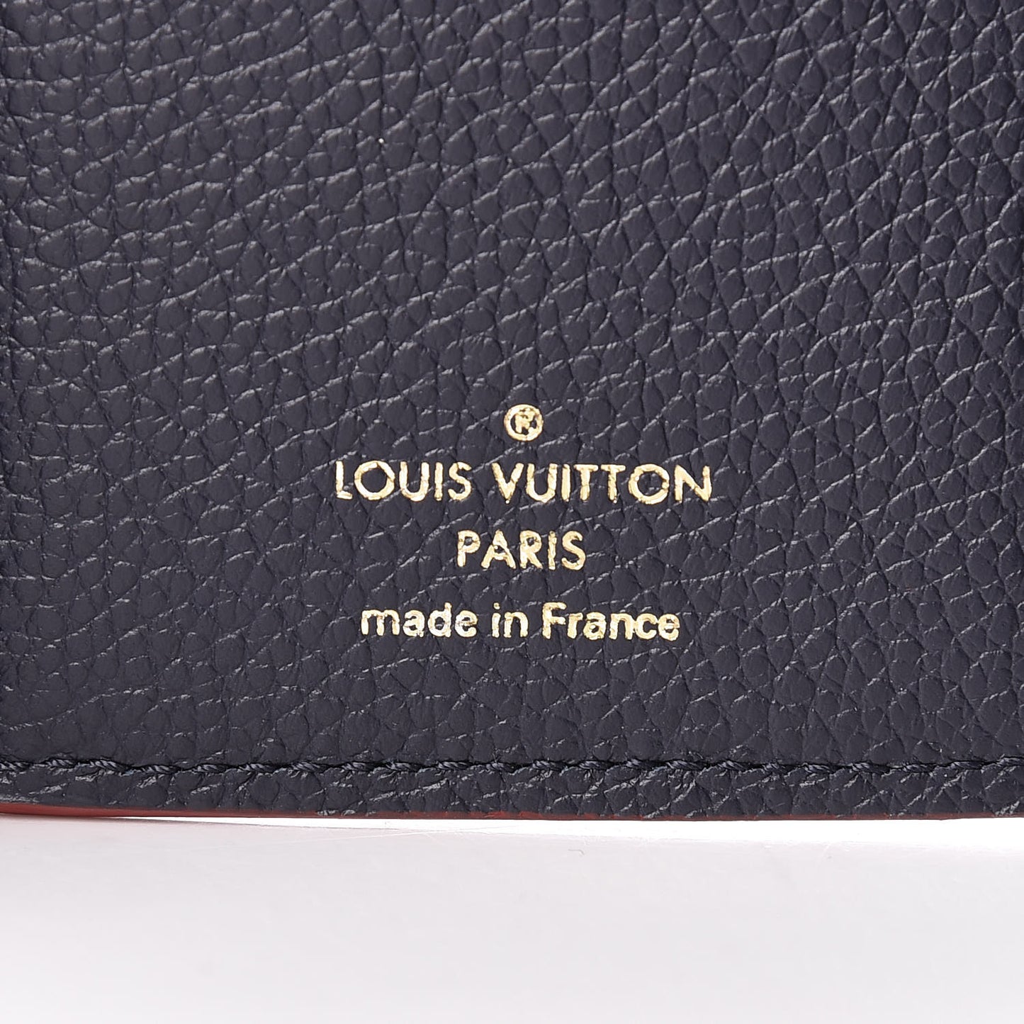 Empreinte Victorine Wallet Marine Rouge
