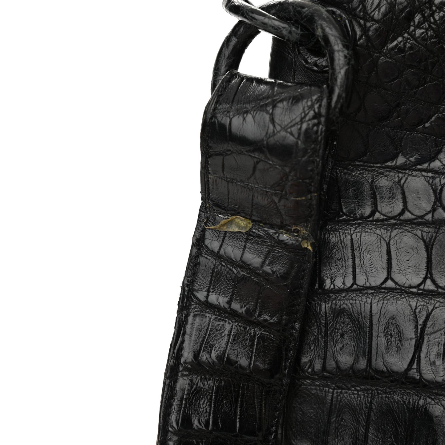 Crocodile Crossbody Bag Black