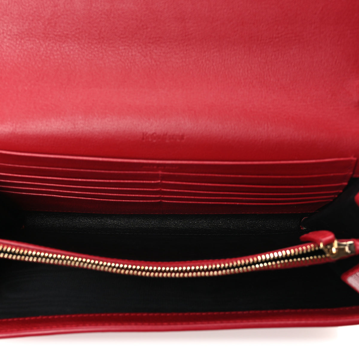 Saint Laurent Calfskin Belle de Jour Chain Clutch Rouge Orient 5 of 9