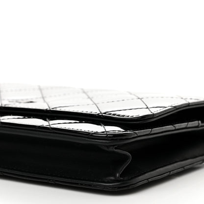 Chanel Patent Quilted Wallet On Chain WOC Black 11 of 13