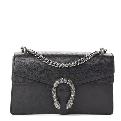 Gucci Pebbled Calfskin Small Dionysus Shoulder Bag Black 1 of 8