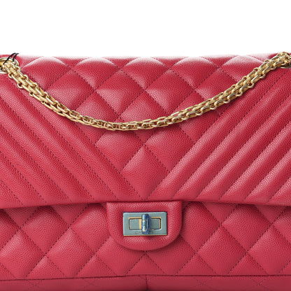 Chanel Caviar Chevron Quilted 2.55 Reissue 226 Flap Fuchsia 12 of 12
